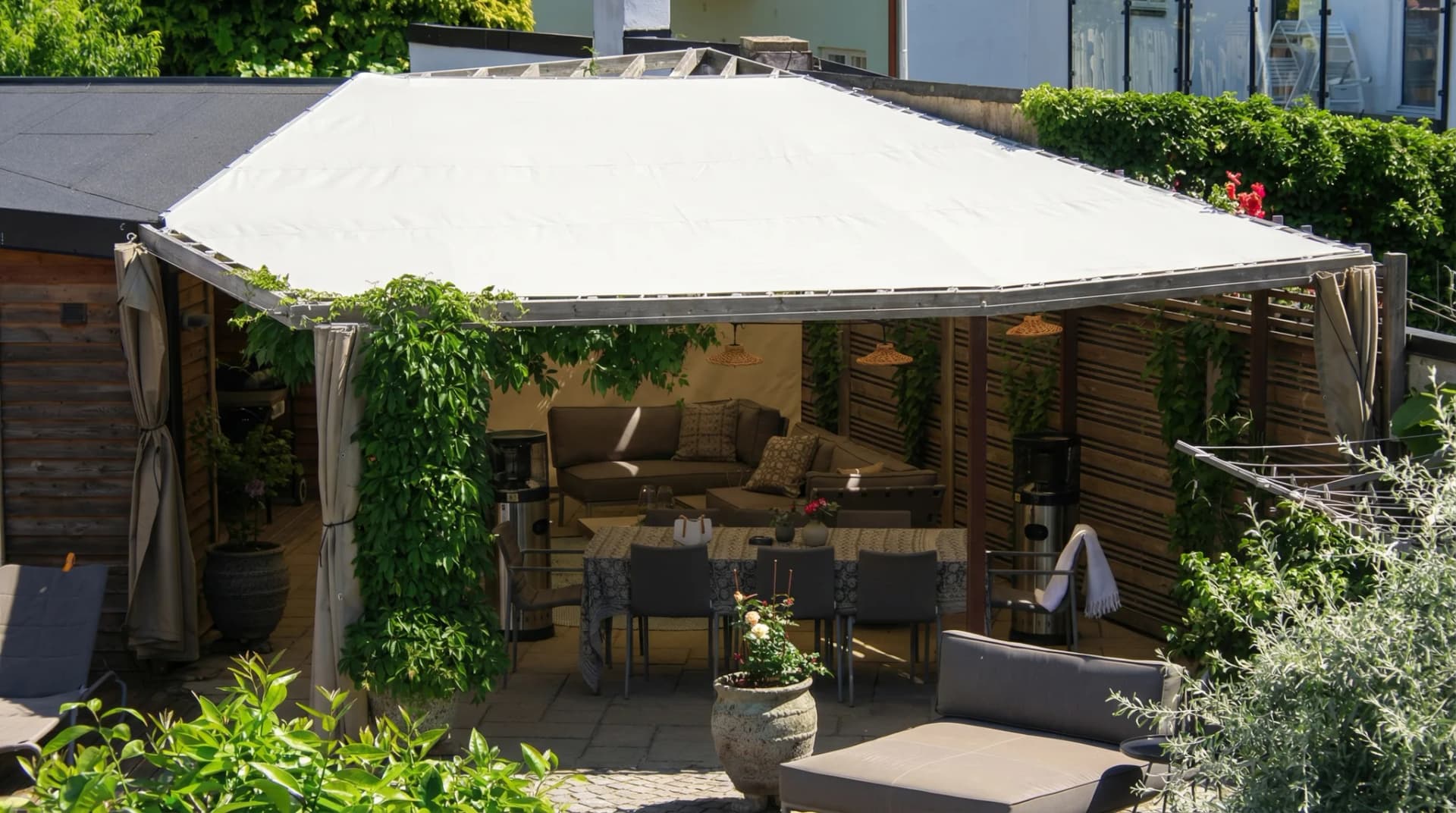 Segelduk för pergola