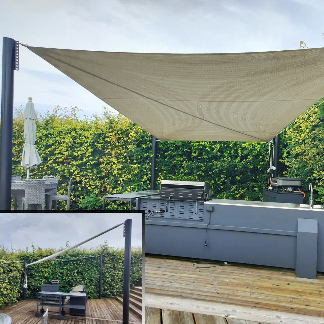 Segelduk skola detalj