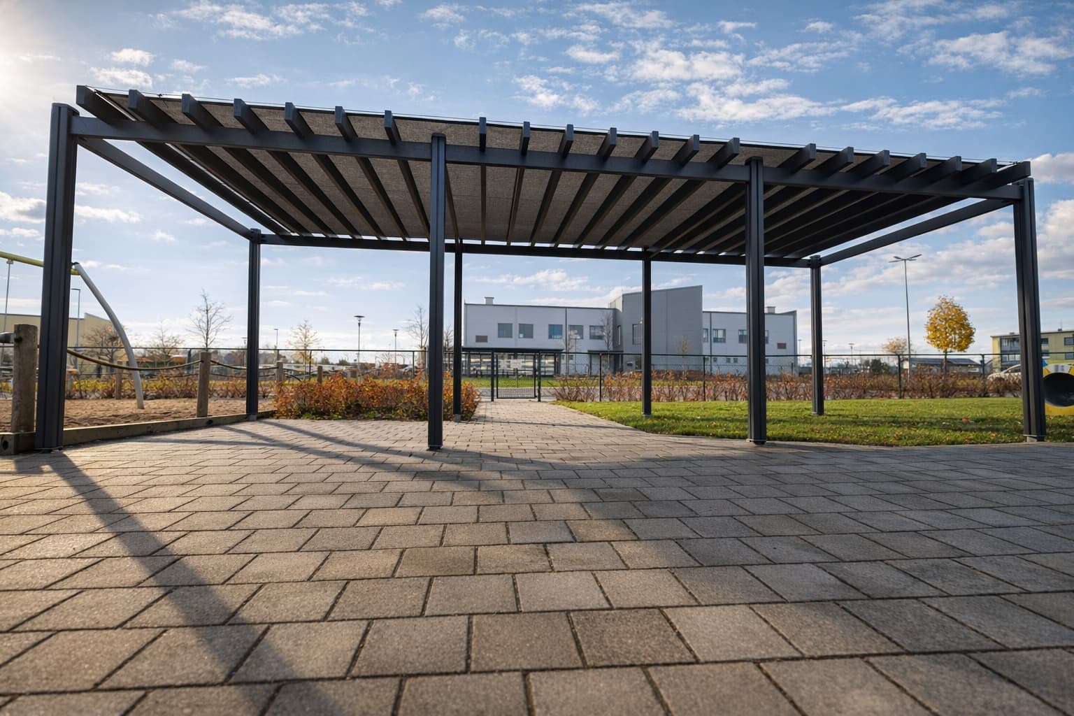 Solsegel för pergola