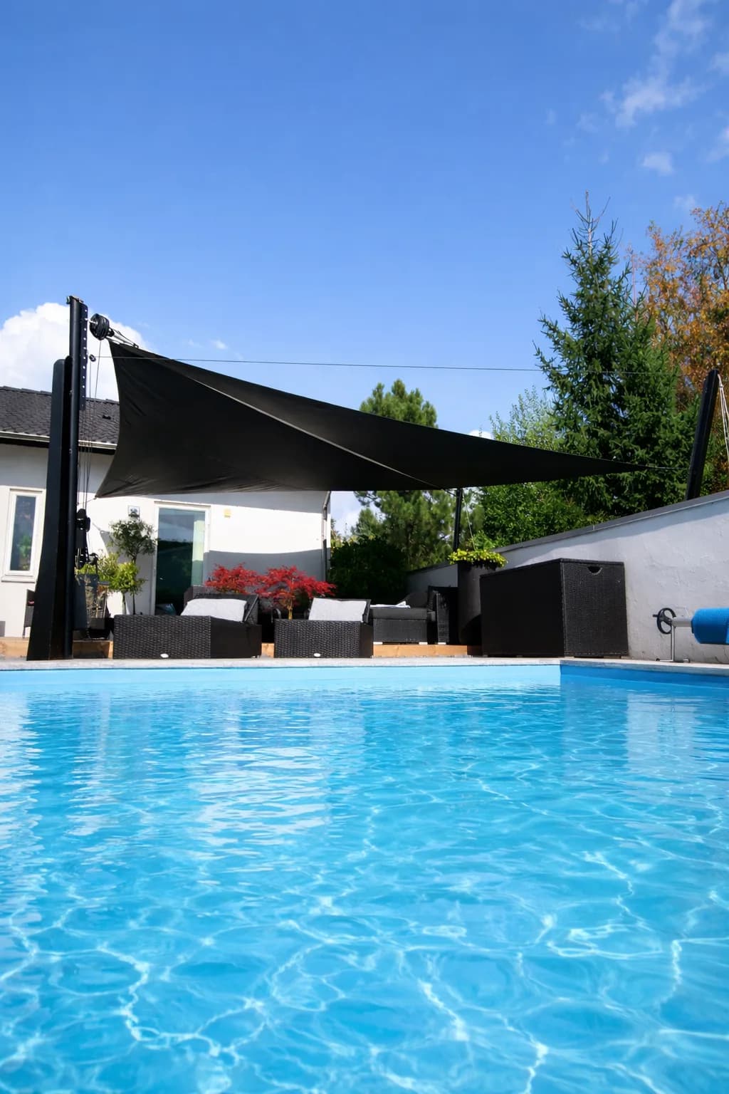 Solskydd till pool - mobile