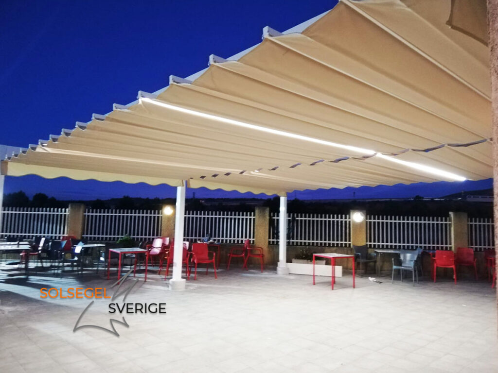 LED Pergola med tak